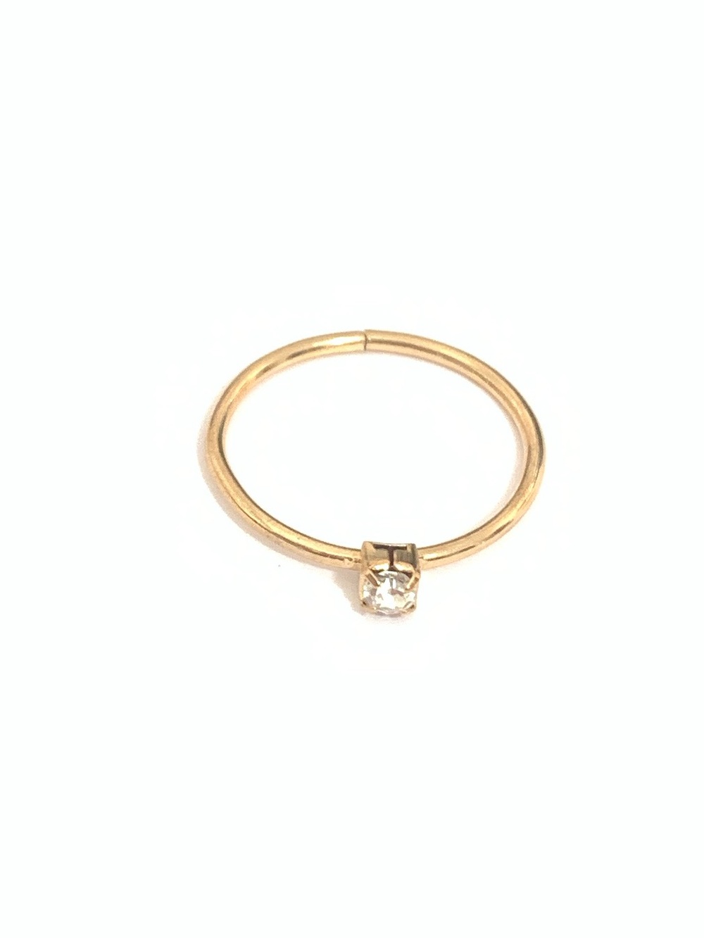 New Solitaire CZ Minimalist Ring